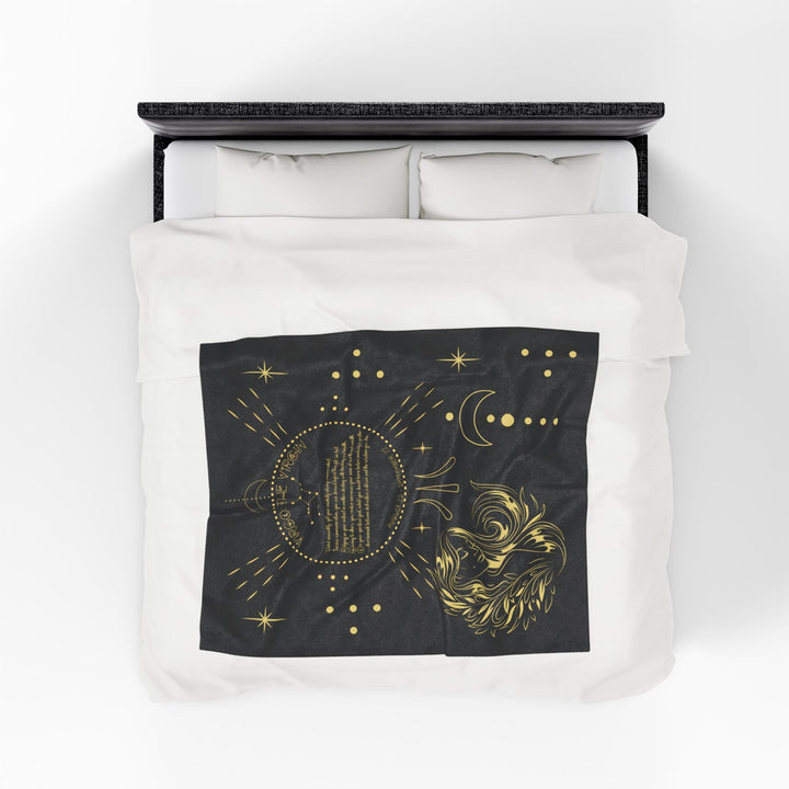 Virgo Acrostic Poem Velveteen Blanket