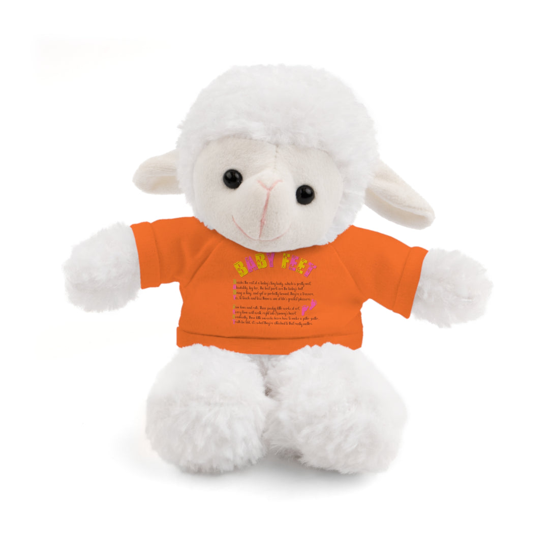 Baby Steps Stuffed Animals with Tee - Baby Feet - Pink Footprints