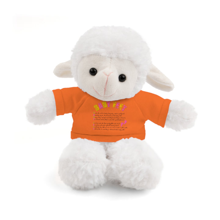 Baby Steps Stuffed Animals with Tee - Baby Feet - Pink Footprints