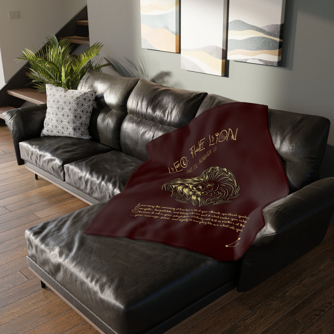 Leo Velveteen Microfiber Blanket (Two-sided print)