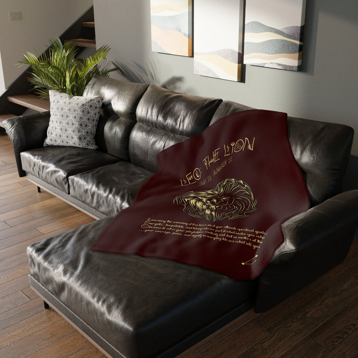 Leo Velveteen Microfiber Blanket (Two-sided print)