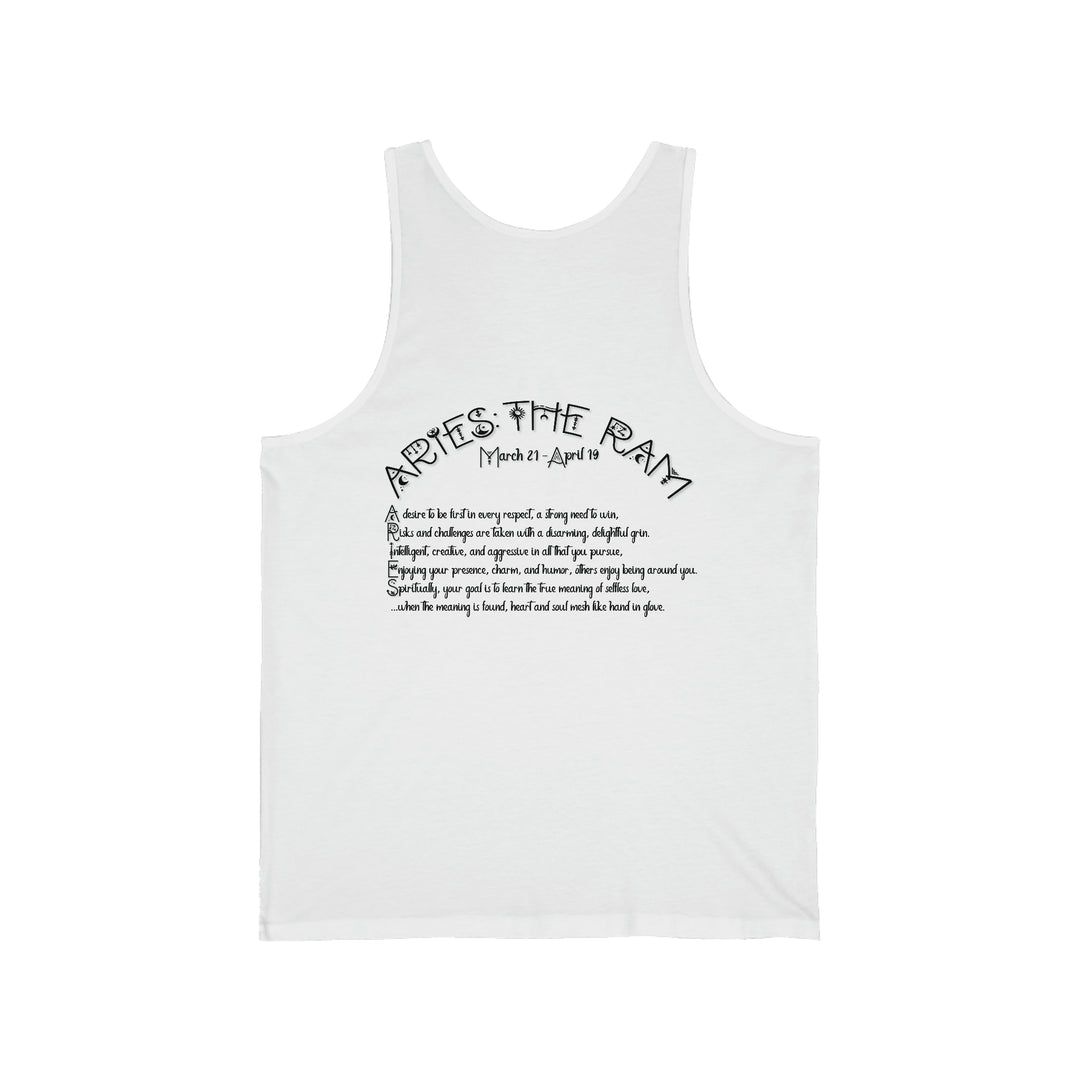 Written in the Stars Unisex Jersey Tank - Aries