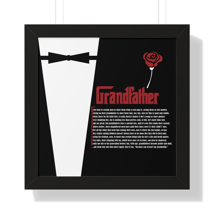 It's Just a Phrase "Grandfather" Framed Acrostic Poem Print