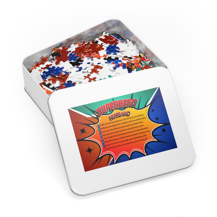 It's Just a Phrase "Husband"  Acrostic Poem Jigsaw Puzzle - Comic Style