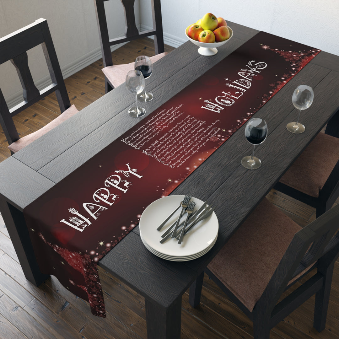 “Happy Holidays” Table Runner