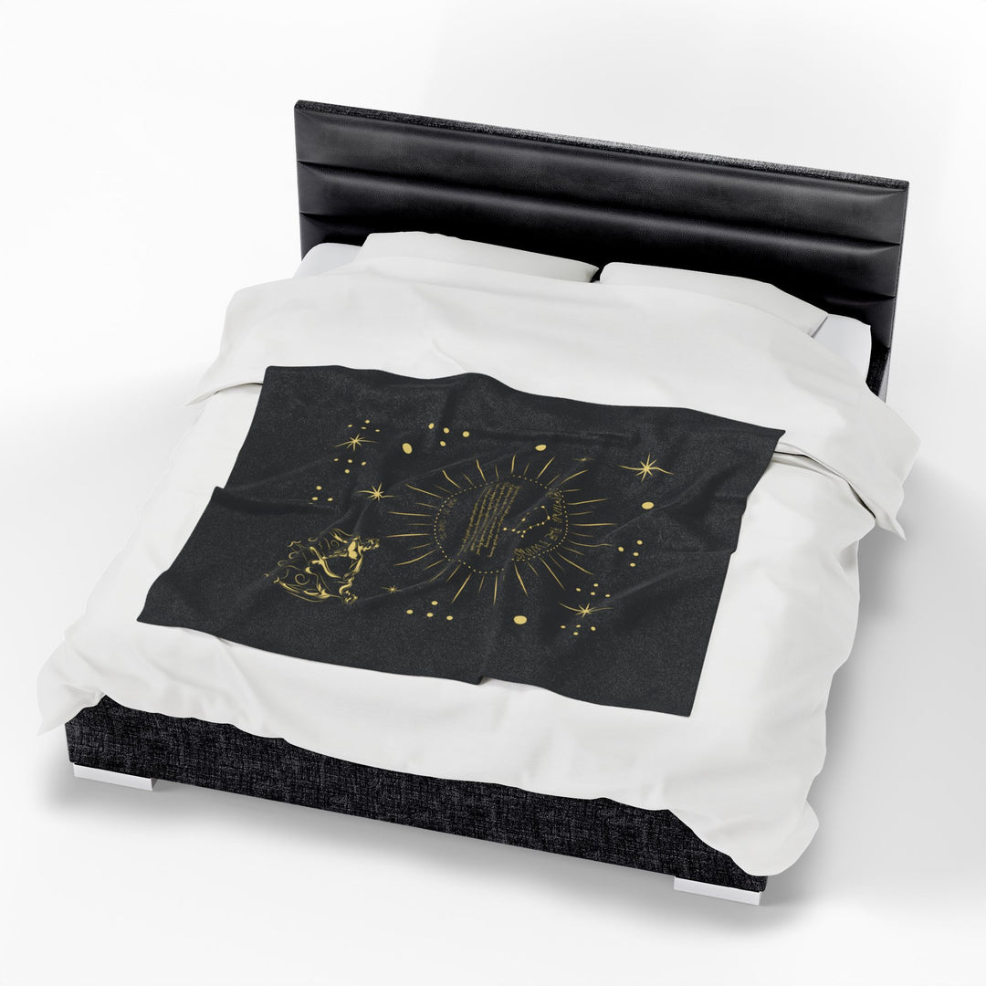 Gemini Acrostic Poem Velveteen Blanket