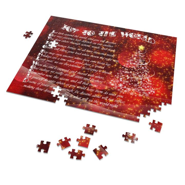 Joy to the World Acrostic Poem Puzzle - Swirl- Tin Box