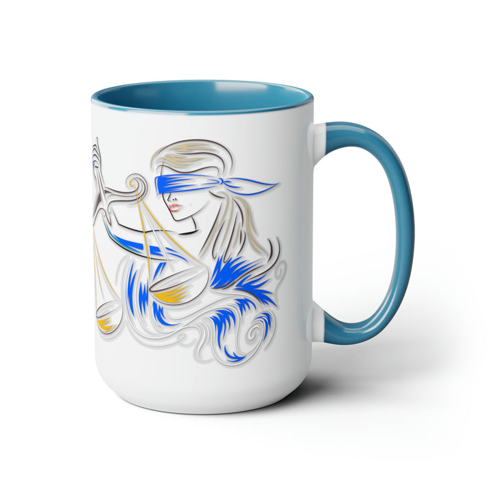 Written in the Stars Two-Tone Coffee Mugs - 15oz - Libra