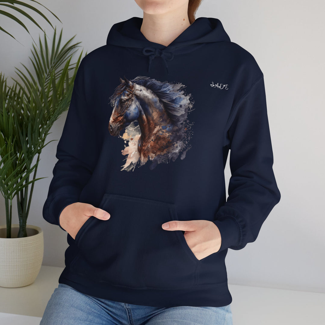 Namesakes, Personalized Acrostic Name Hoodie with Horse Graphic