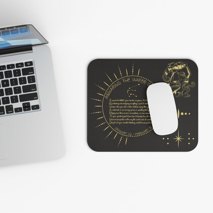 Written in the Stars Acrostic Poem Mouse Pad - "Aquarius"