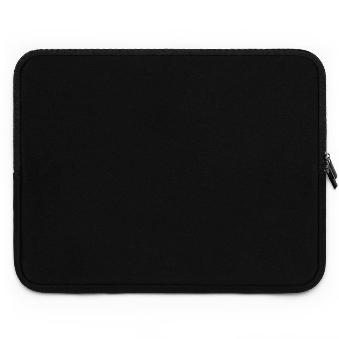 Aquarius Acrostic Poem Neoprene Laptop Sleeve - Solid Black Back