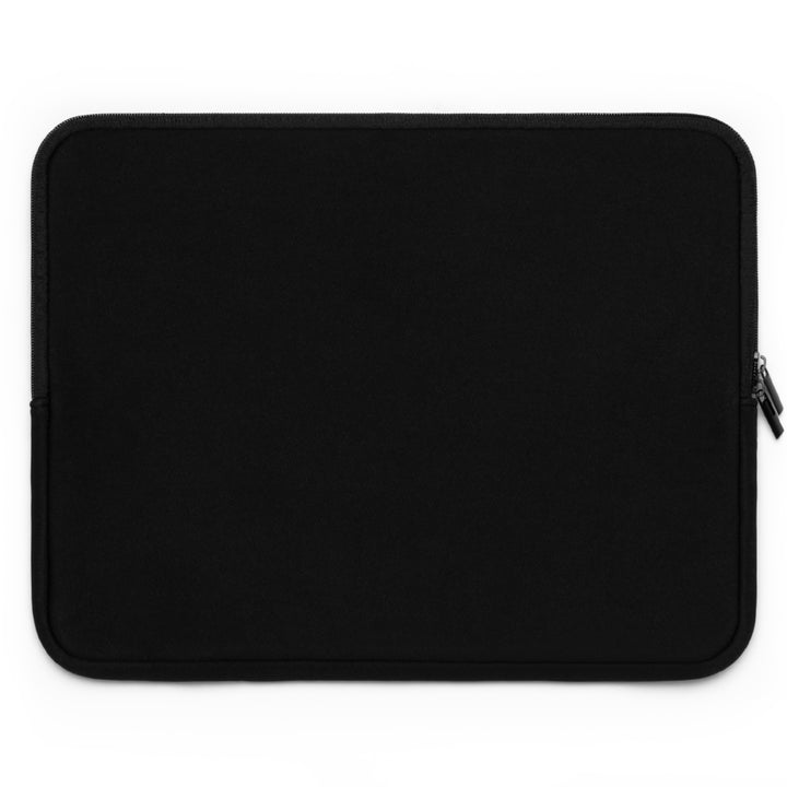 Aquarius Acrostic Poem Neoprene Laptop Sleeve - Solid Black Back