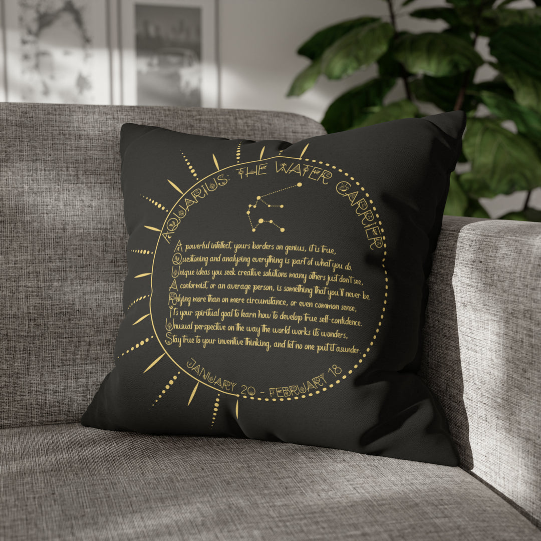 Written in the Stars Pillowcase/Cover Spelling Out "Aries"