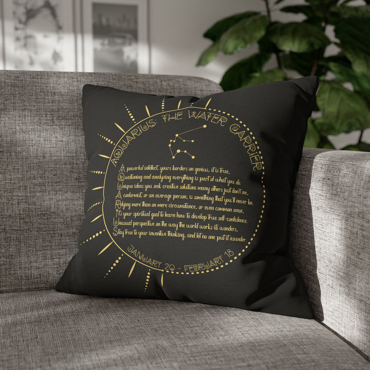 Written in the Stars Pillowcase/Cover Spelling Out "Aries"