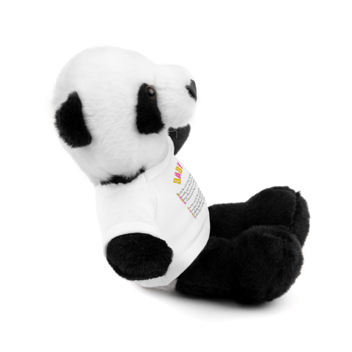 Baby Feet Acrostic Poem Stuffed Animal Collection with T-Shirt - Pink Footprints