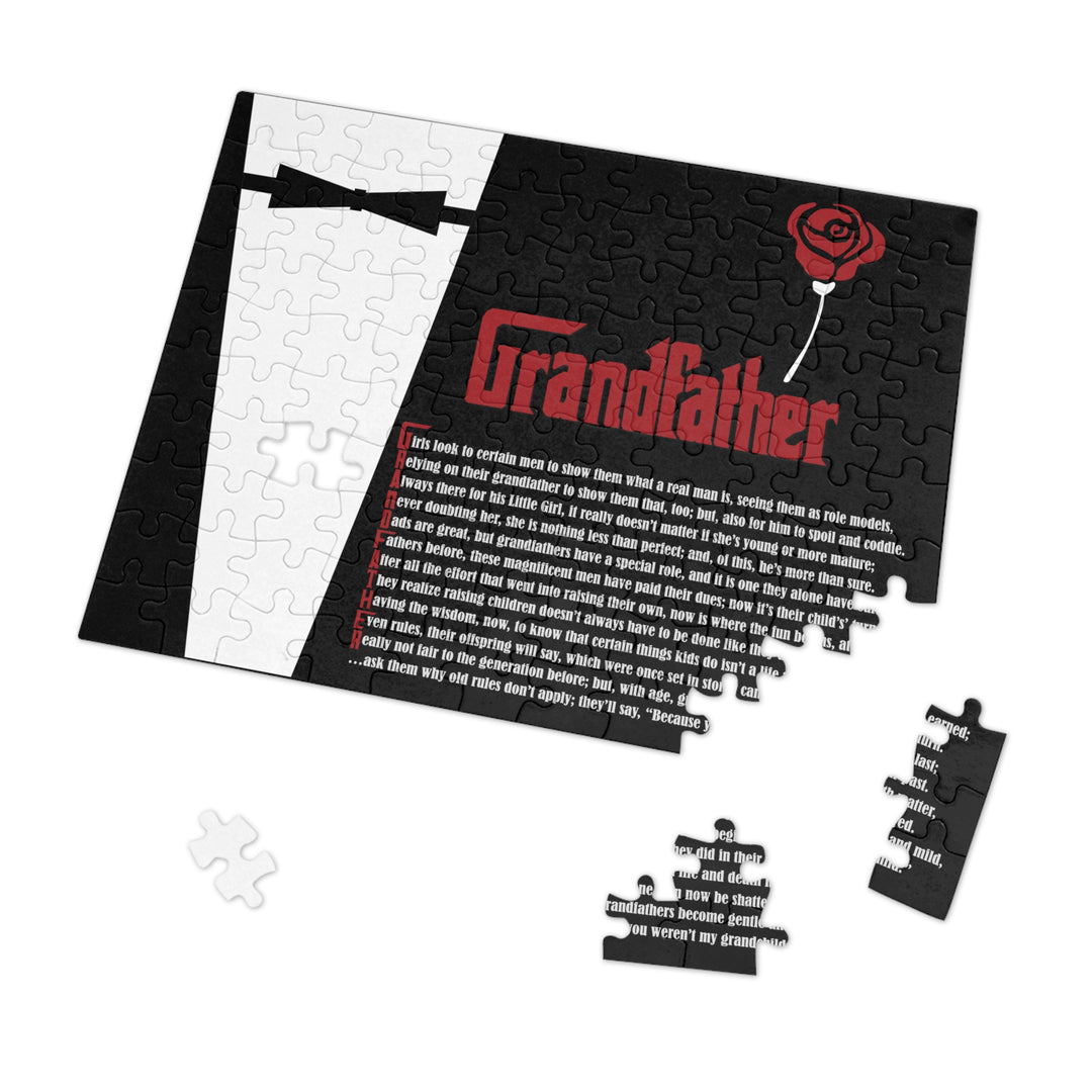 Grandfather Acrostic Poem Jigsaw Puzzle - Tin Box