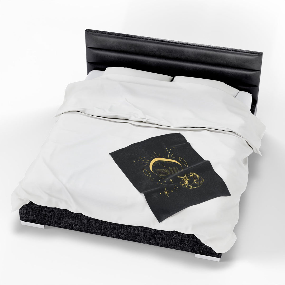 Taurus Acrostic Poem Velveteen Blanket