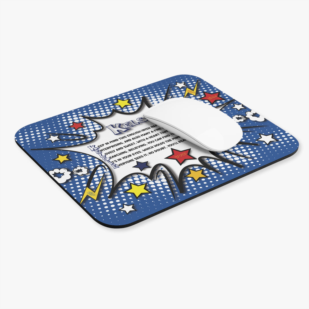 Namesakes Acrostic Poem Mouse Pad - Comic Style 2