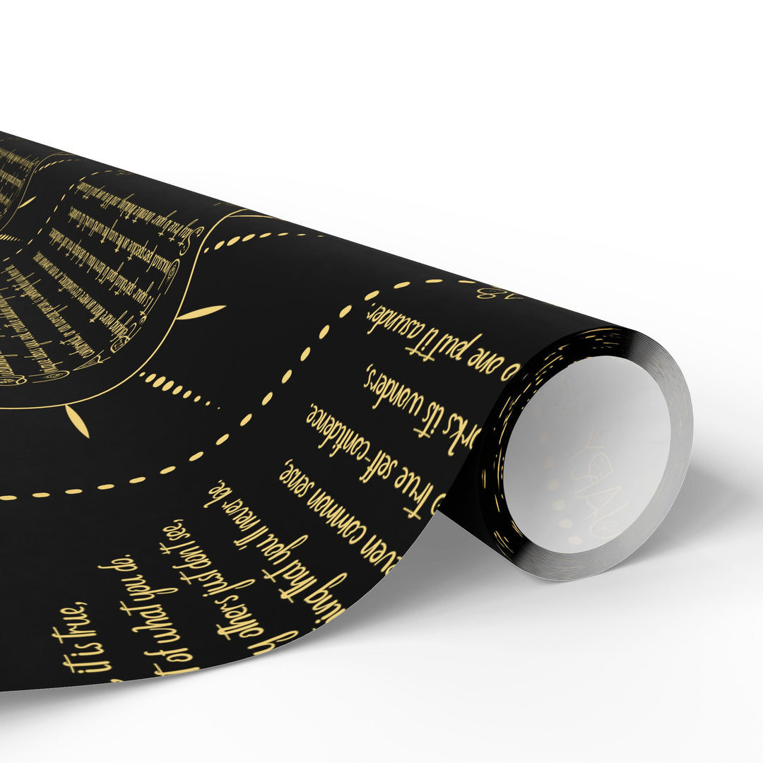 Aquarius Acrostic Poem Chic Gift Wrapping Paper