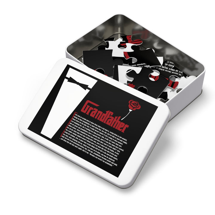 Grandfather Acrostic Poem Jigsaw Puzzle - Tin Box