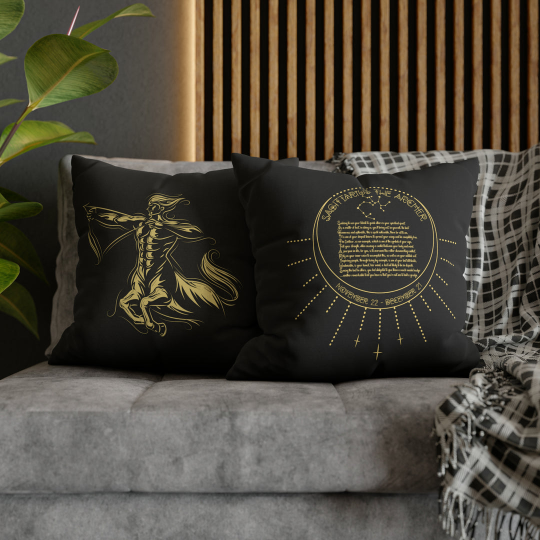Written in the Stars Pillowcase/Cover Spelling Out "Sagittarius"