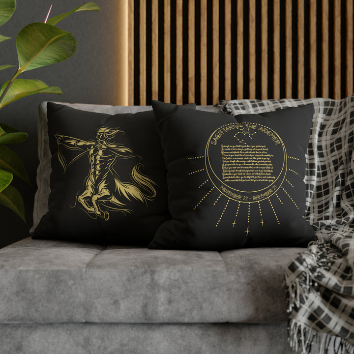 Written in the Stars Pillowcase/Cover Spelling Out "Sagittarius"