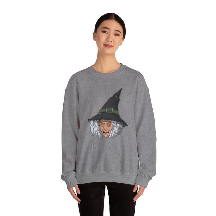 Happy Halloween Acrostic Poem Sweatshirt -  Old Witch