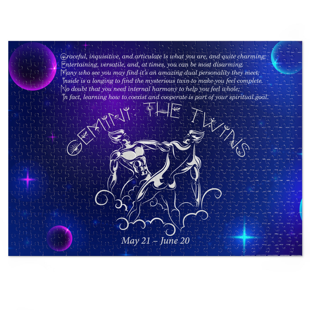 Gemni Acrostic Poem Puzzle - Tin Box