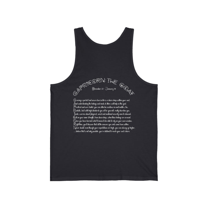 “Capricorn” Unisex Acrostic Poem Jersey Tank