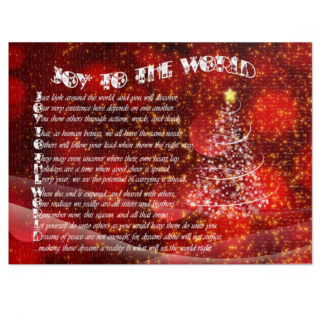 Joy to the World Acrostic Poem Puzzle - Swirl- Tin Box
