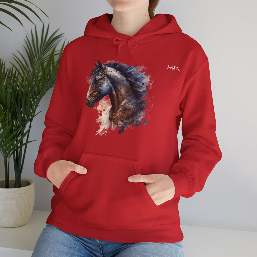 Namesakes, Personalized Acrostic Name Hoodie with Horse Graphic
