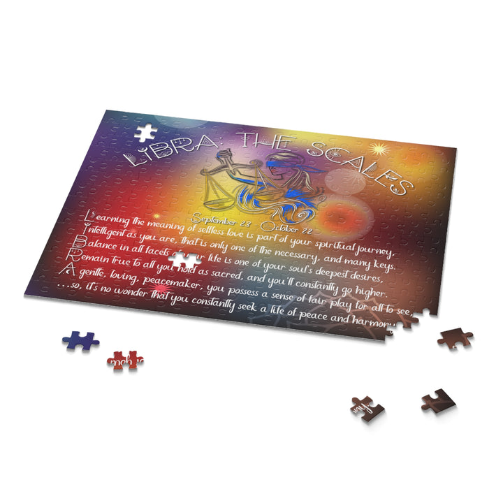 "Libra" Acrostic Poem Horoscope Puzzle - Beams