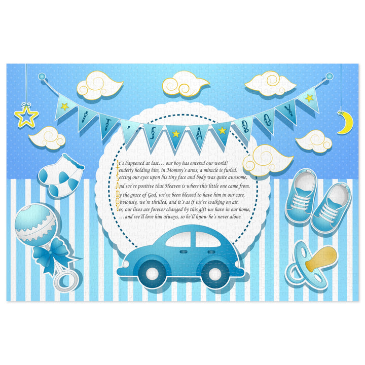 Baby Steps Acrostic Poem Jigsaw Puzzle - It's a Boy