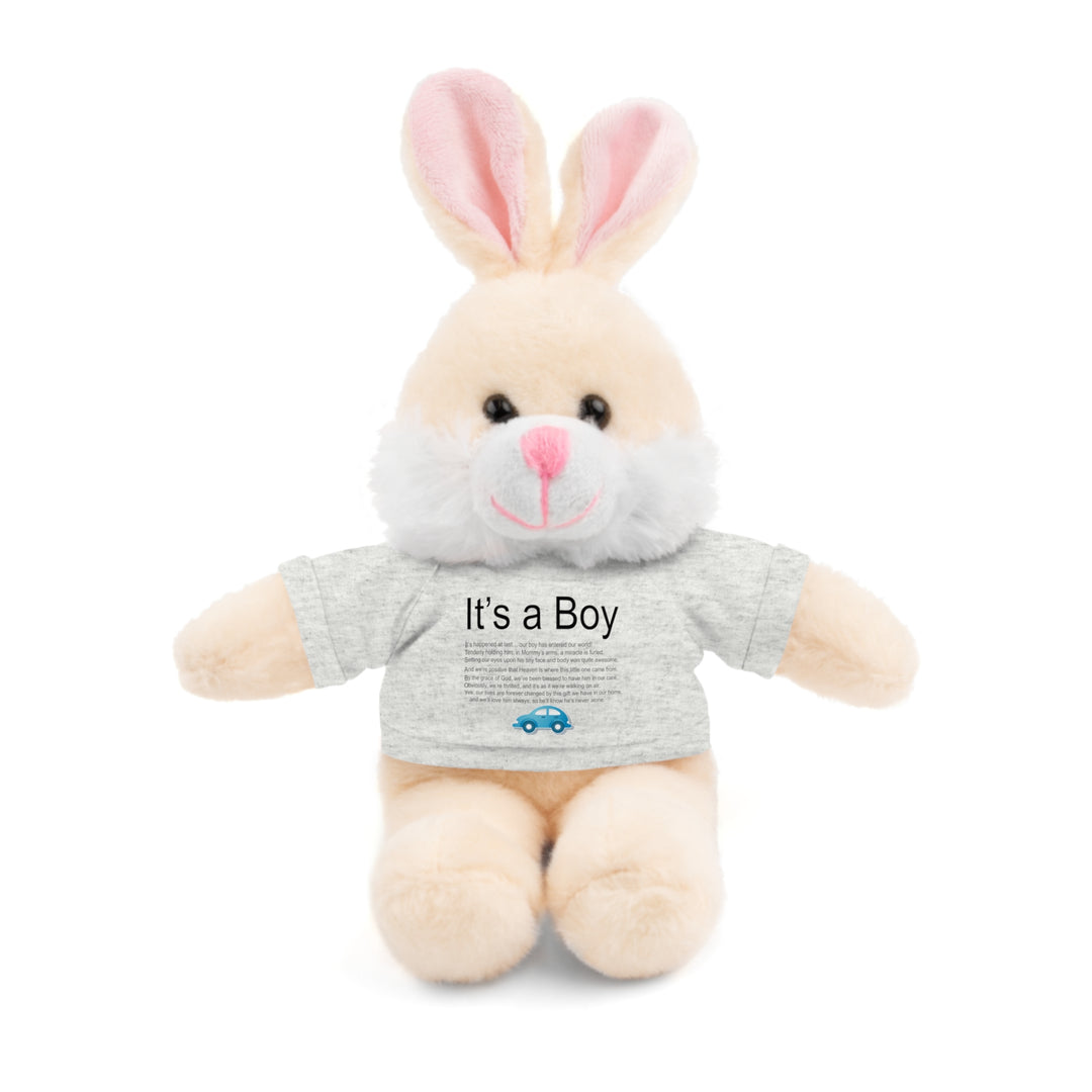 It's a Boy Acrostic Poem Stuffed Animal Collection with T-Shirt - Car