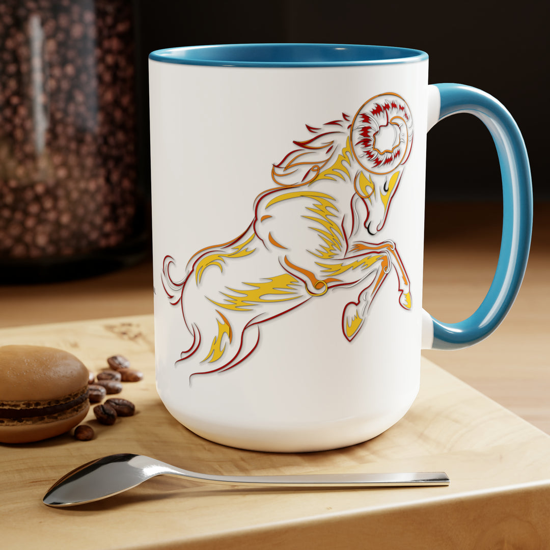 Written in the Stars Two-Tone Coffee Mugs - 15oz - Aries