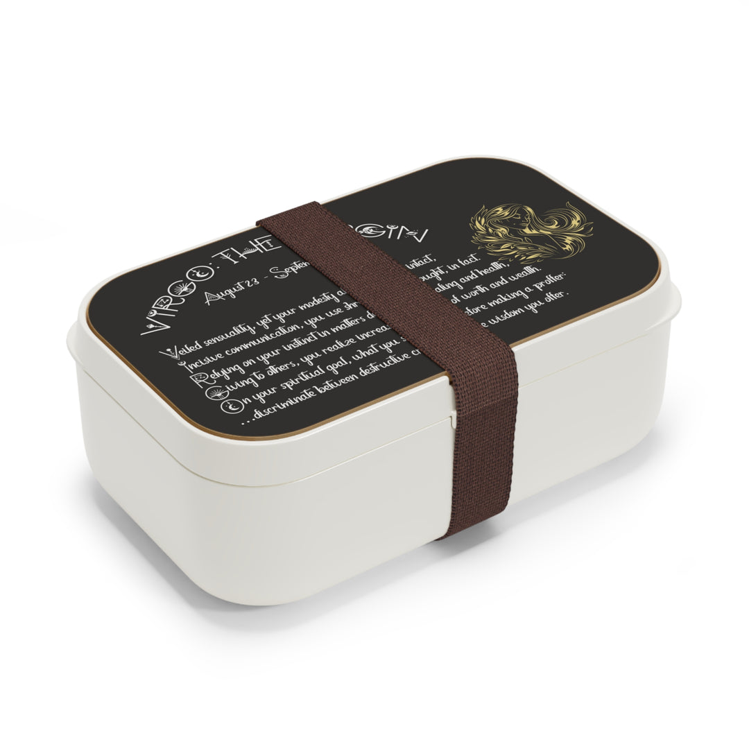 Virgo Acrostic Poem Bento Lunch Box - Wooden Lid