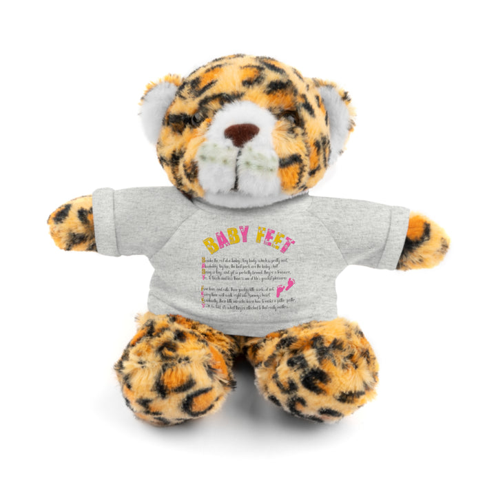 Baby Steps Stuffed Animals with Tee - Baby Feet - Pink Footprints