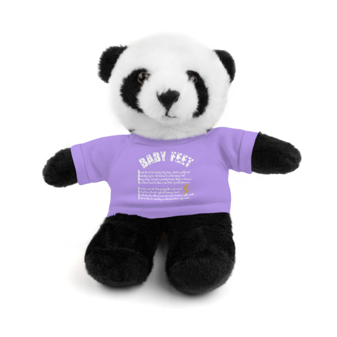 Baby Feet Acrostic Poem Stuffed Animals with Tee - Baby Feet - Gold Footprints