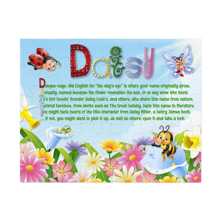 Namesakes Acrostic Poem Jigsaw Puzzle - Flowers