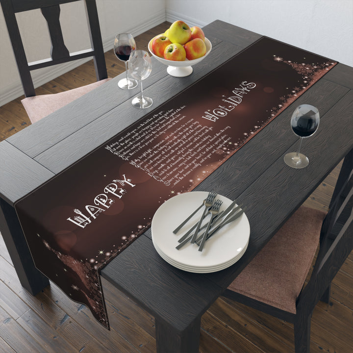 “Happy Holidays” Table Runner