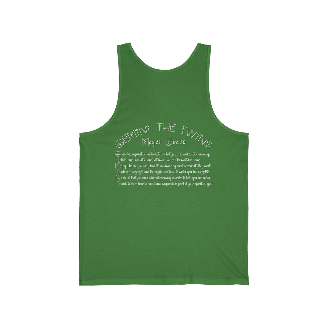 “Gemini”  Unisex Acrostic Poem Jersey Tank