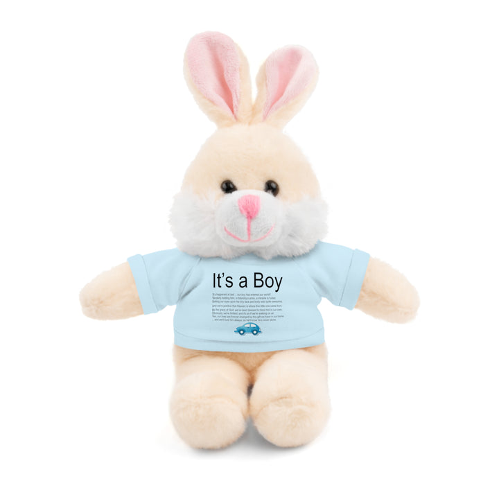 It's a Boy Acrostic Poem Stuffed Animal Collection with T-Shirt - Car
