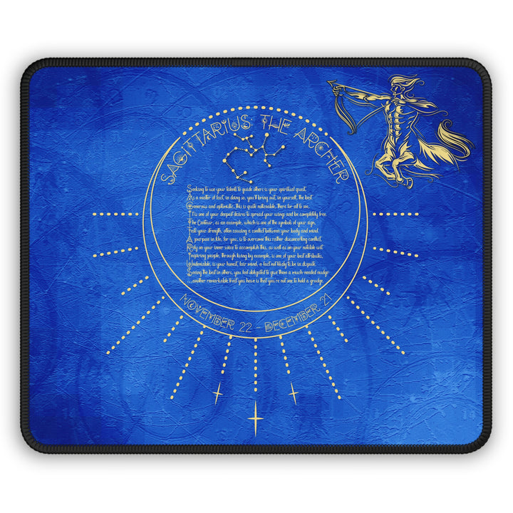 Sagittarius Acrostic Poem Gaming Mouse Pad