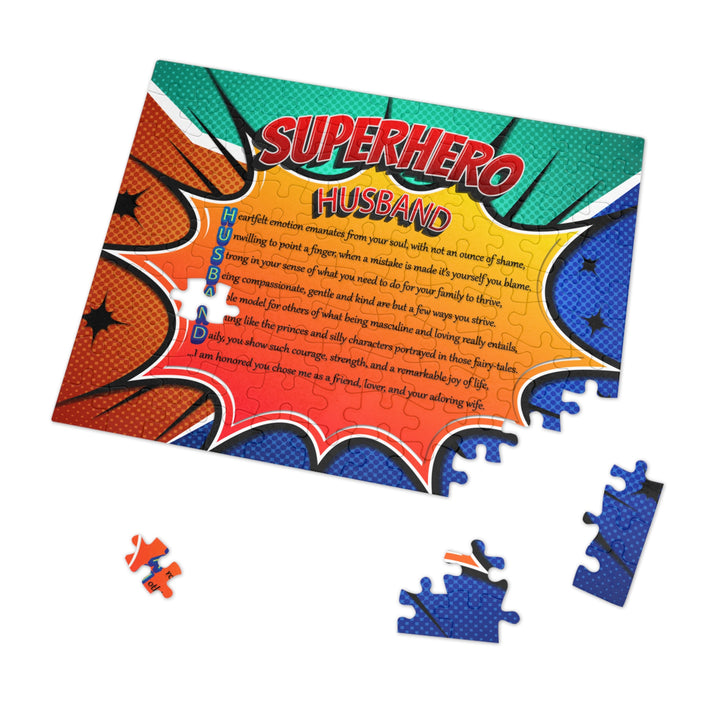 It's Just a Phrase "Husband"  Acrostic Poem Jigsaw Puzzle - Comic Style