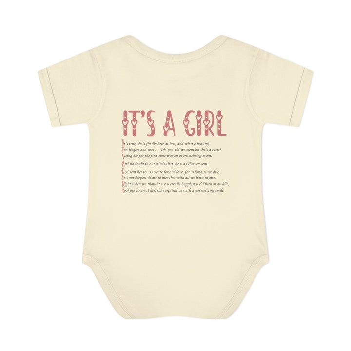 It's a Girl Acrostic Poem Baby Bodysuit - Ducky Design