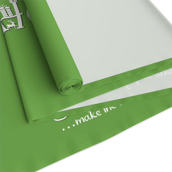 Happy Holidays Acrostic Poem Table Runner - Green-Ornaments