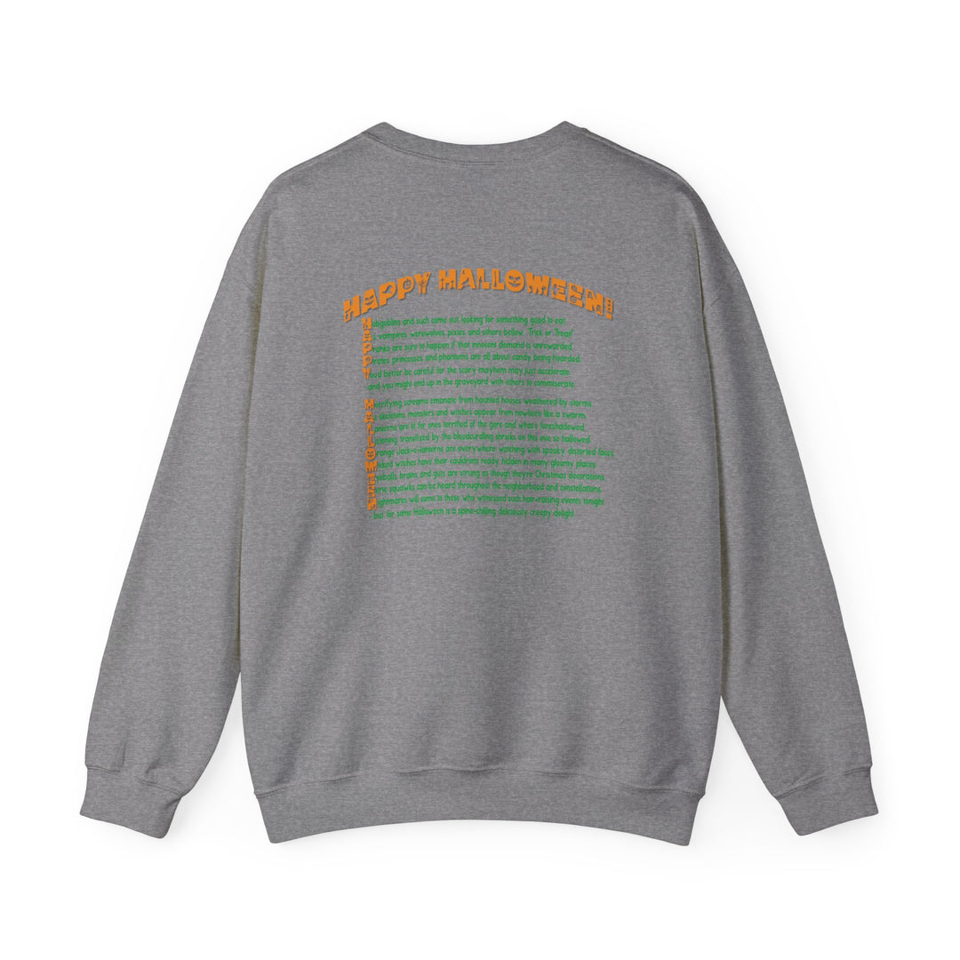 Happy Halloween Acrostic Poem Sweatshirt -  Old Witch