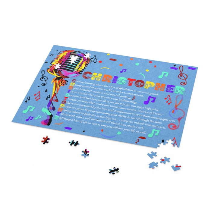 Namesakes Jigsaw Puzzle with Acrostic Poem Spelling Out a Name