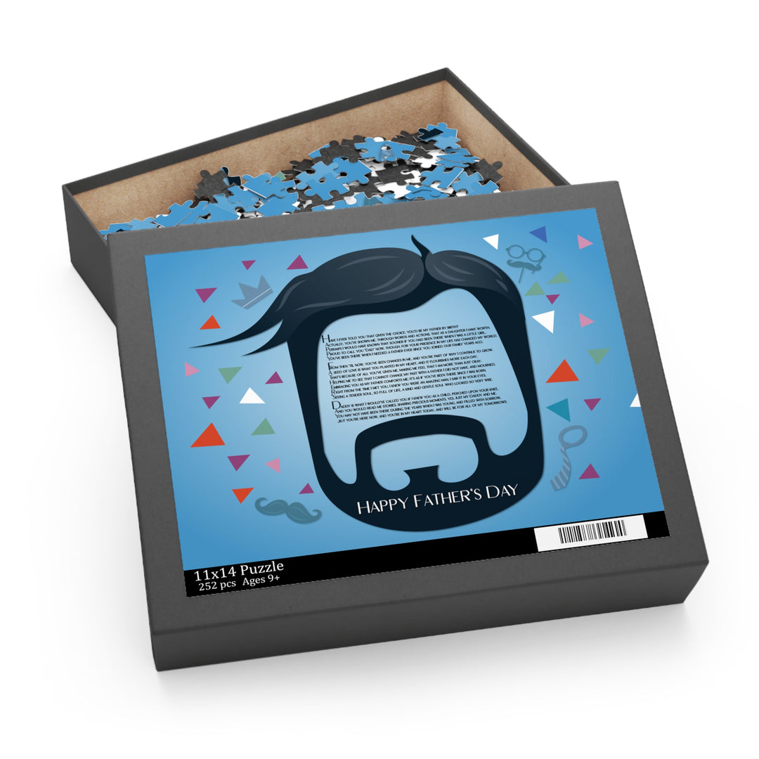 Happy Father's Day Acrostic Poem Puzzle - for Step-father - Beard