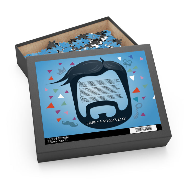 Happy Father's Day Acrostic Poem Puzzle - for Step-father - Beard